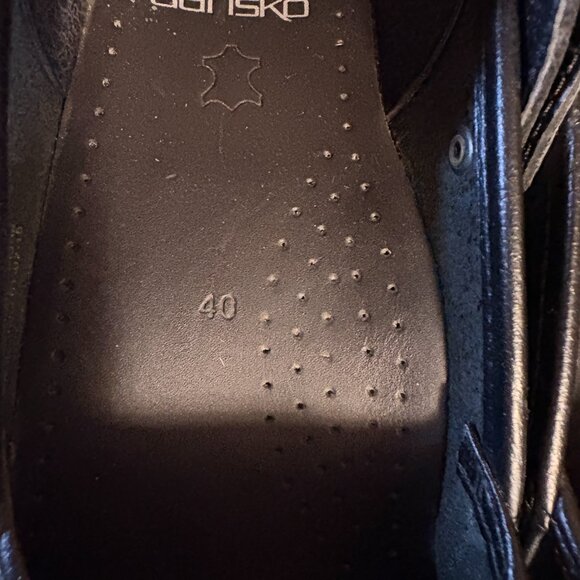 Womens Dansko Black Leather Mary Jane Clogs  EU Size 40  US Size 9.5/10 - Picture 3 of 10